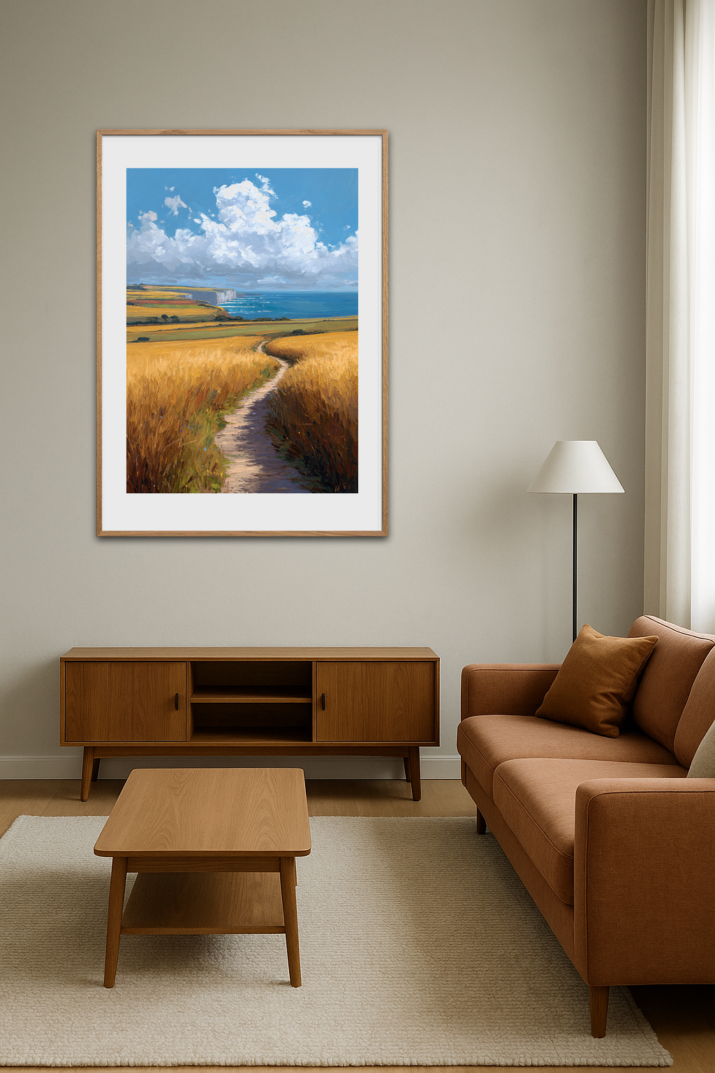 Havets hvisken langs stien - Room Environment (Tall Format)