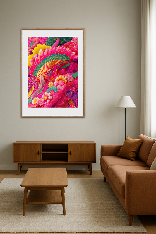 Knitrende regn af farver - Room Environment (Tall Format)