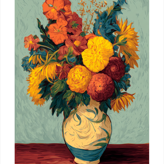 Hviskende farver, varm duft - No Frame, With White Border