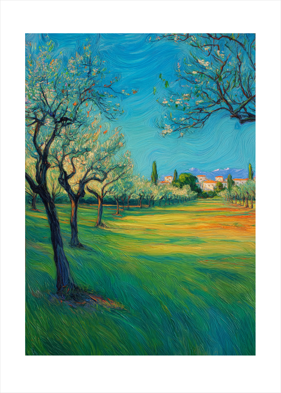 Luftens stille hvisken - No Frame, With White Border