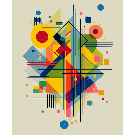 Rytmens farverige symfoni - No Frame, With White Border