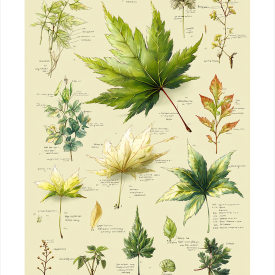 Grøn hvisken på papir - No Frame, With White Border