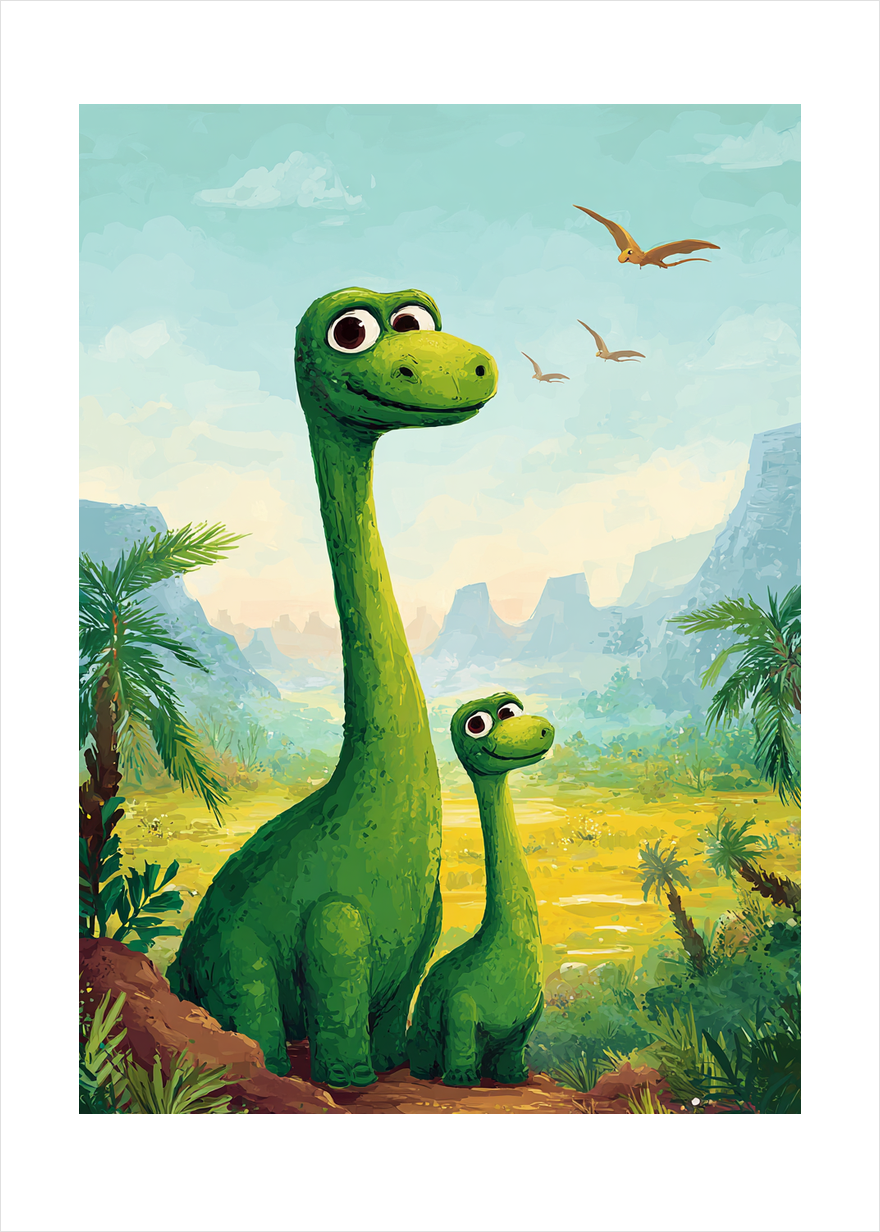 Langhalsenes sagte sus - No Frame, With White Border