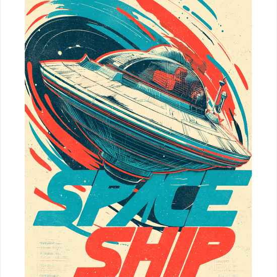 Rumskibets stille hvisken - No Frame, With White Border