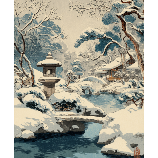 Snefaldets hvisken - No Frame, With White Border