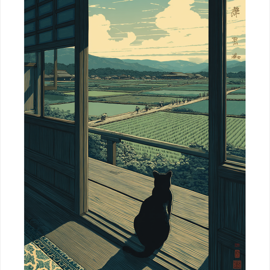 Sommerens hvisken over rismarker - No Frame, With White Border