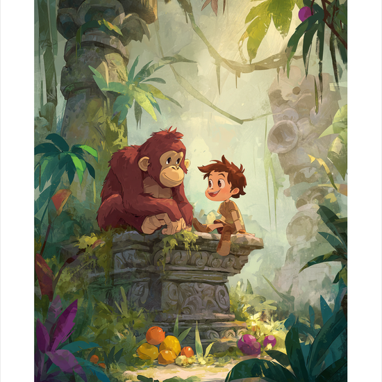 Junglens hvisken - No Frame, With White Border