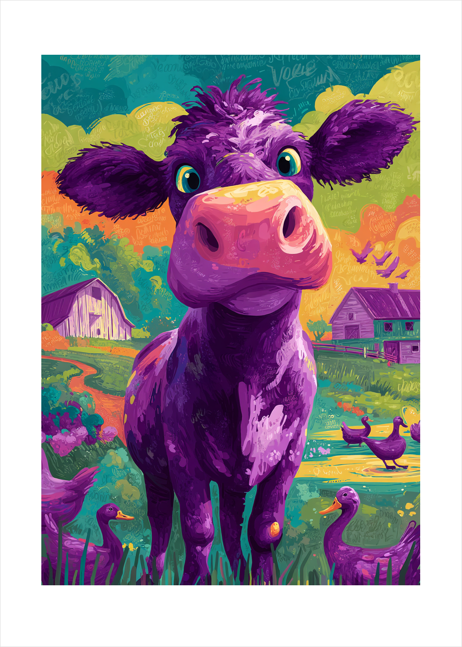 Mælkens symfoni - No Frame, With White Border