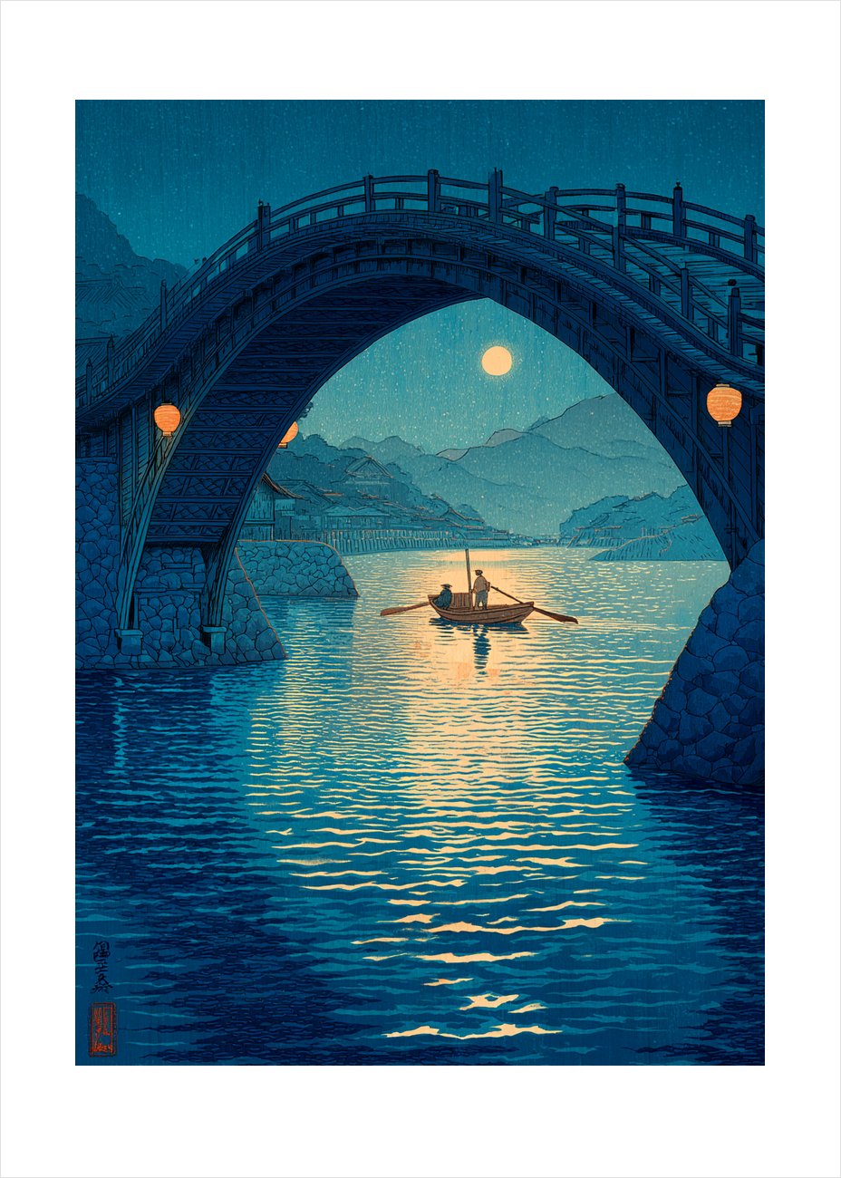 Månens stille hvisken - No Frame, With White Border