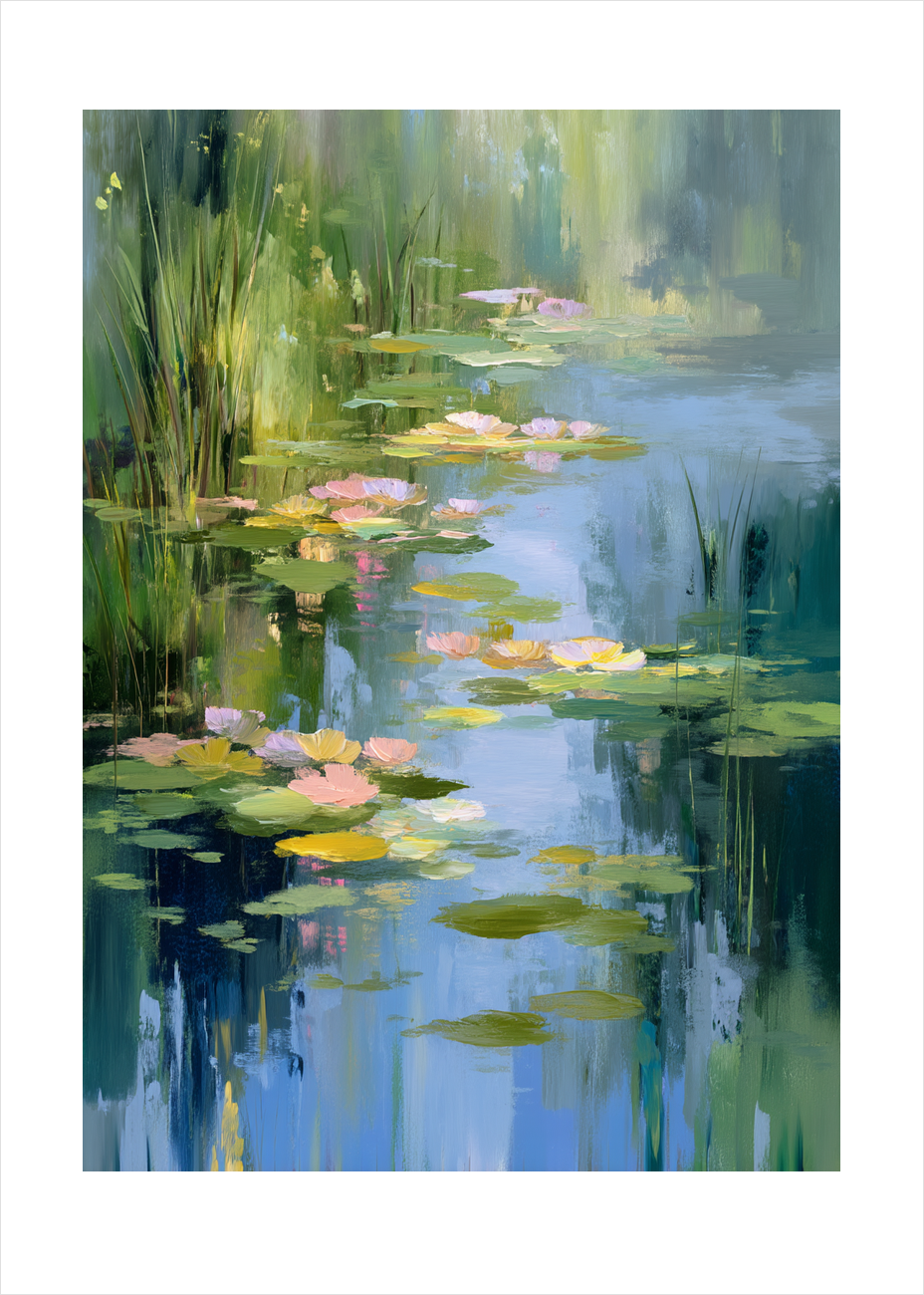 Vandets hvisken - No Frame, With White Border