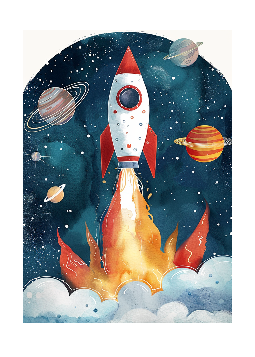 Rumrejsens brændende sang - No Frame, With White Border