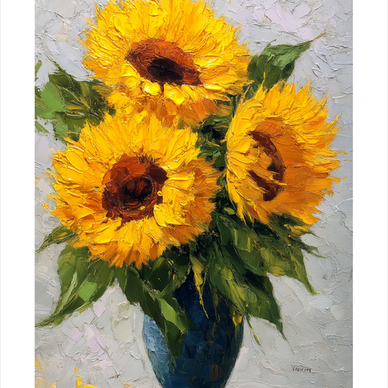 Solsikkernes stille sus - No Frame, With White Border