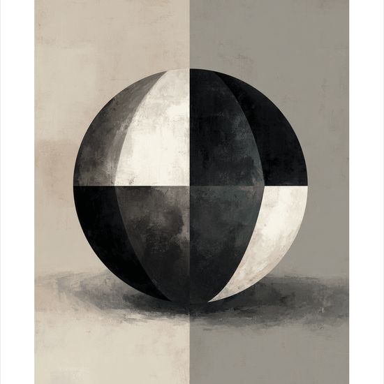 Stum symfoni i gråtoner - No Frame, With White Border