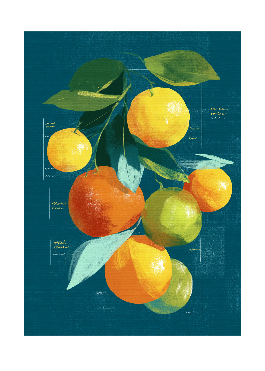 Syrlig hvisken mod tungen - No Frame, With White Border