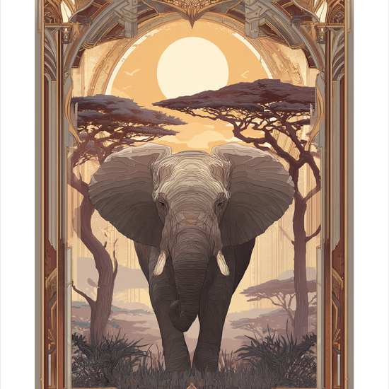 Tunge skridt under solen - No Frame, With White Border