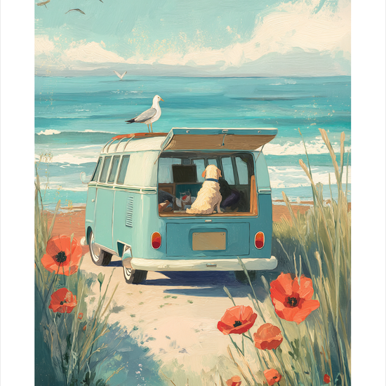 Havets salte hvisken - No Frame, With White Border