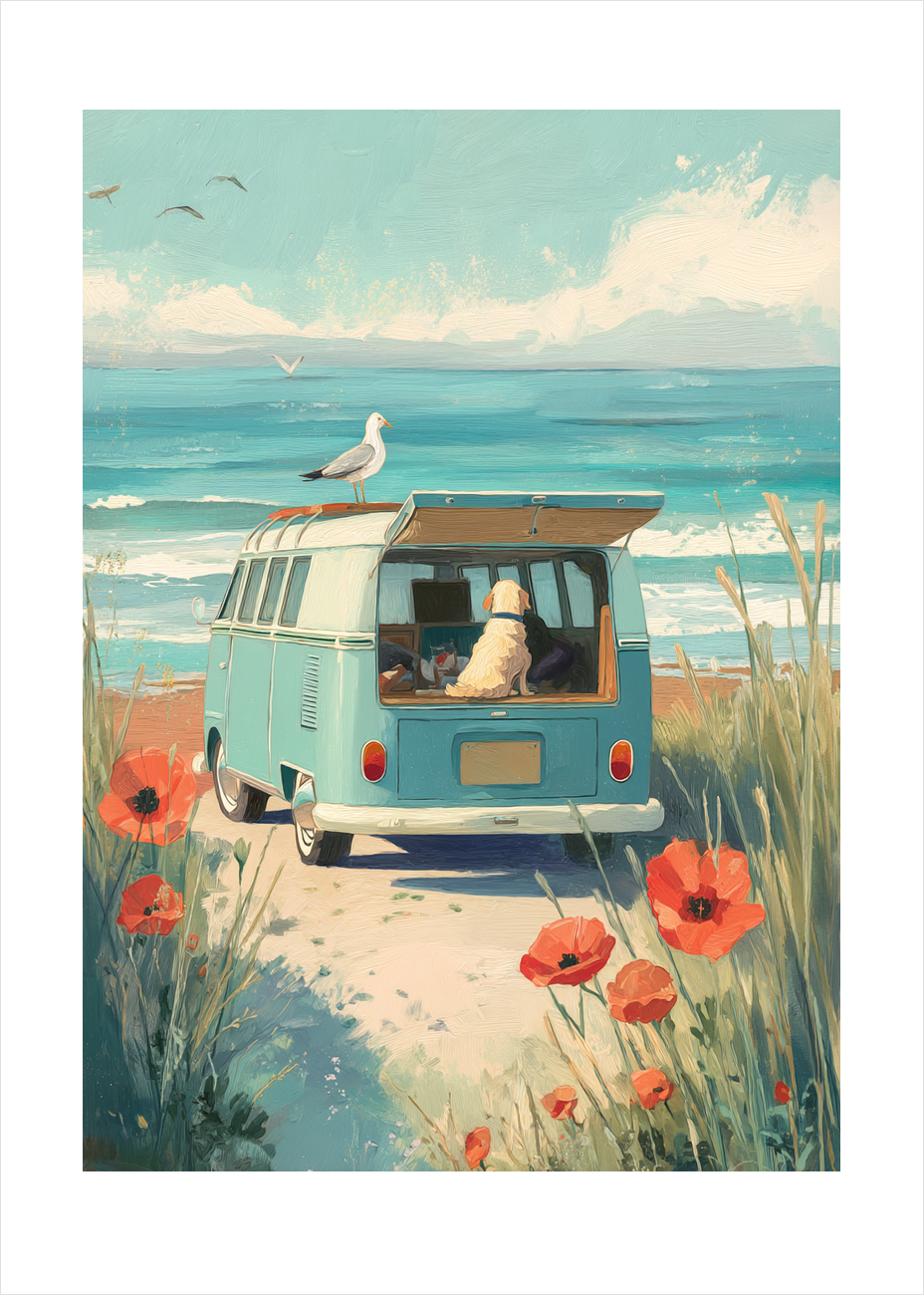 Havets salte hvisken - No Frame, With White Border