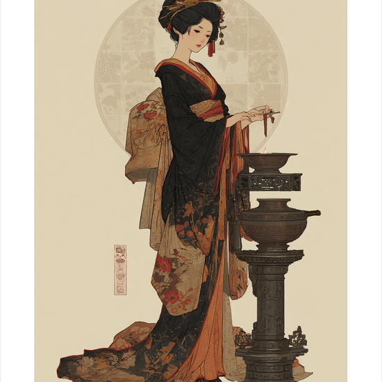 Røgens stille hvisken - No Frame, With White Border