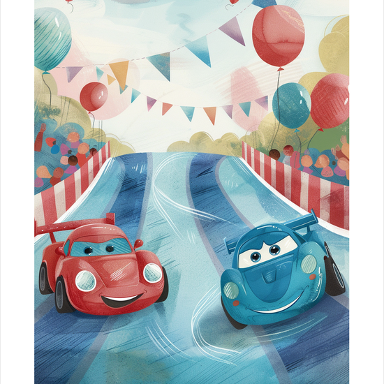 Dæk der synger af fart - No Frame, With White Border