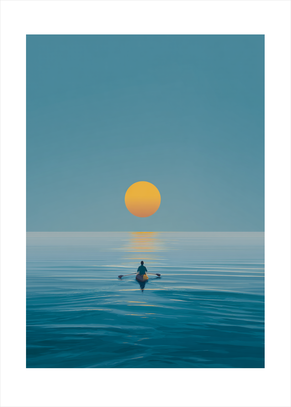 Solens varme på tungen - No Frame, With White Border