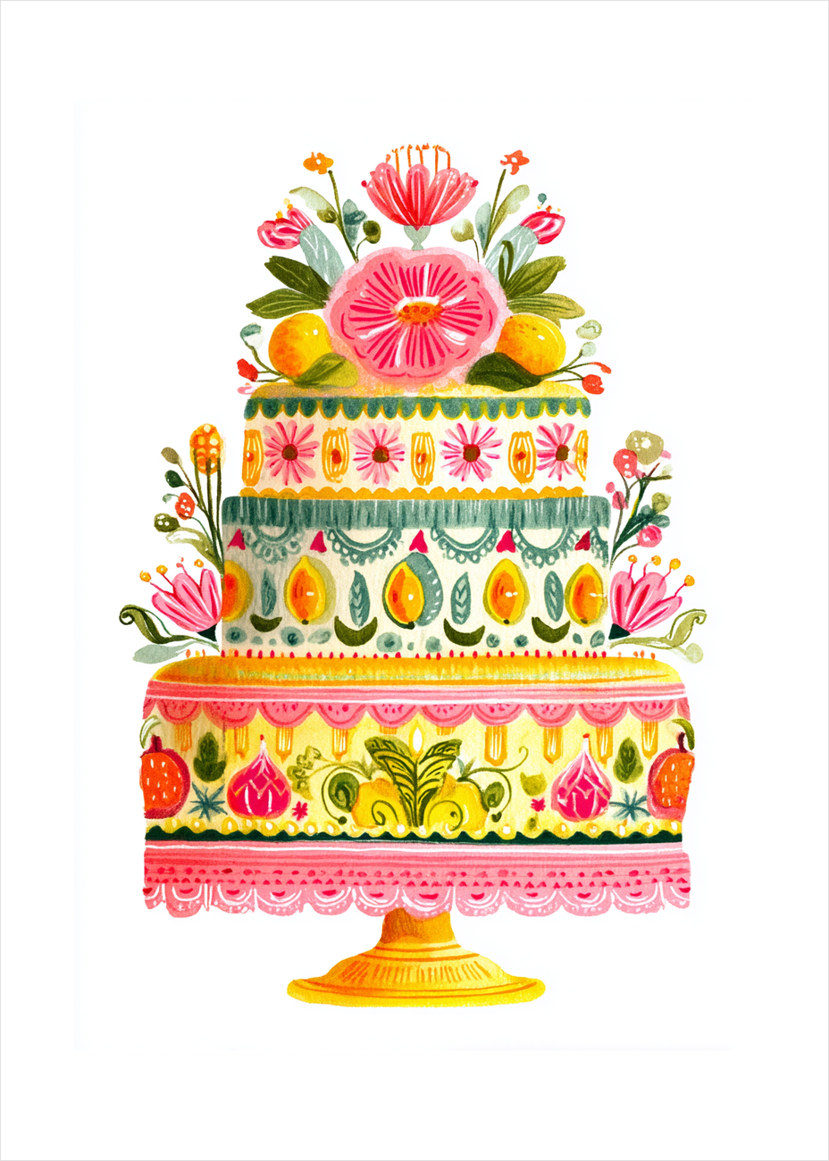 Lag på lag af sødme - No Frame, With White Border