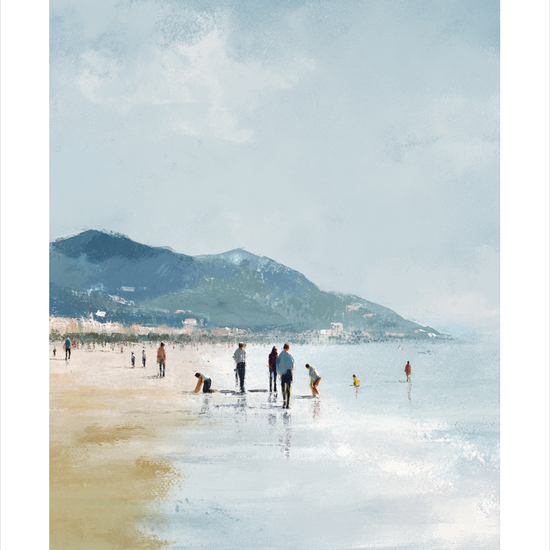 Sandets kolde kærtegn - No Frame, With White Border