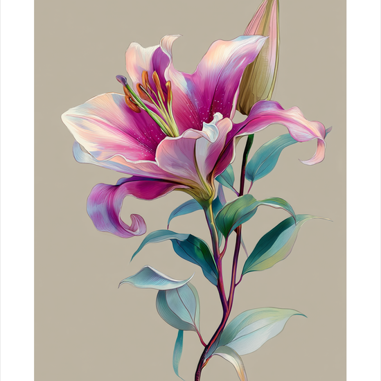 Silke hvisker i morgenlyset - No Frame, With White Border