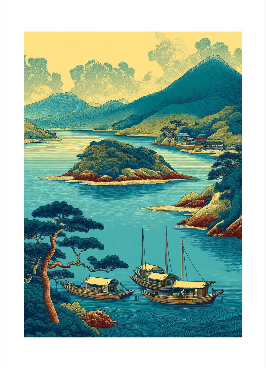 Havnens stille hjerteslag - No Frame, With White Border