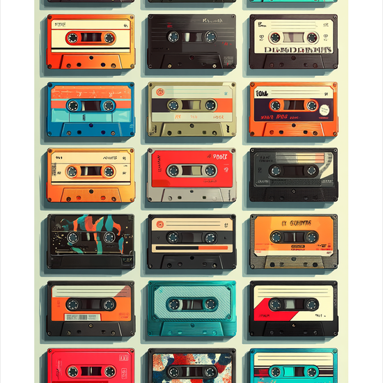 Kassettens taktfaste hvisken - No Frame, With White Border