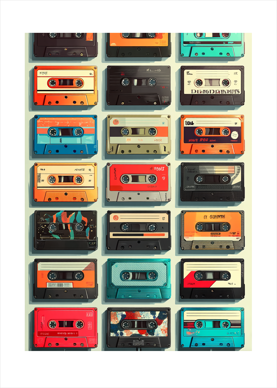 Kassettens taktfaste hvisken - No Frame, With White Border