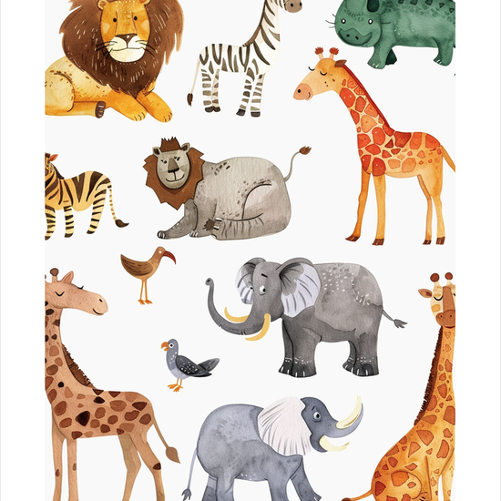 Savannens dæmpede rytme - No Frame, With White Border