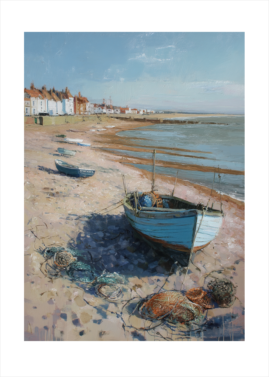 Sandets kølige salte berøring - No Frame, With White Border