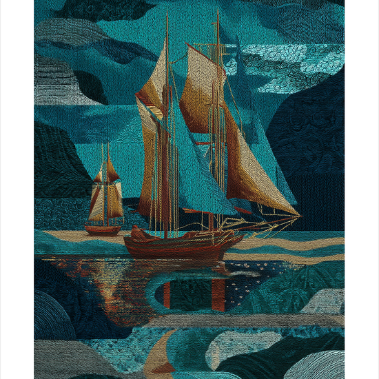 Sejlens sang under månen - No Frame, With White Border