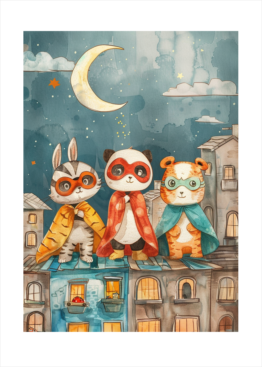 Nattens hvisken fra kapperne - No Frame, With White Border