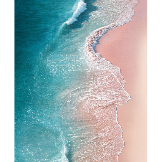 Havets hvisken mod sandet - No Frame, With White Border