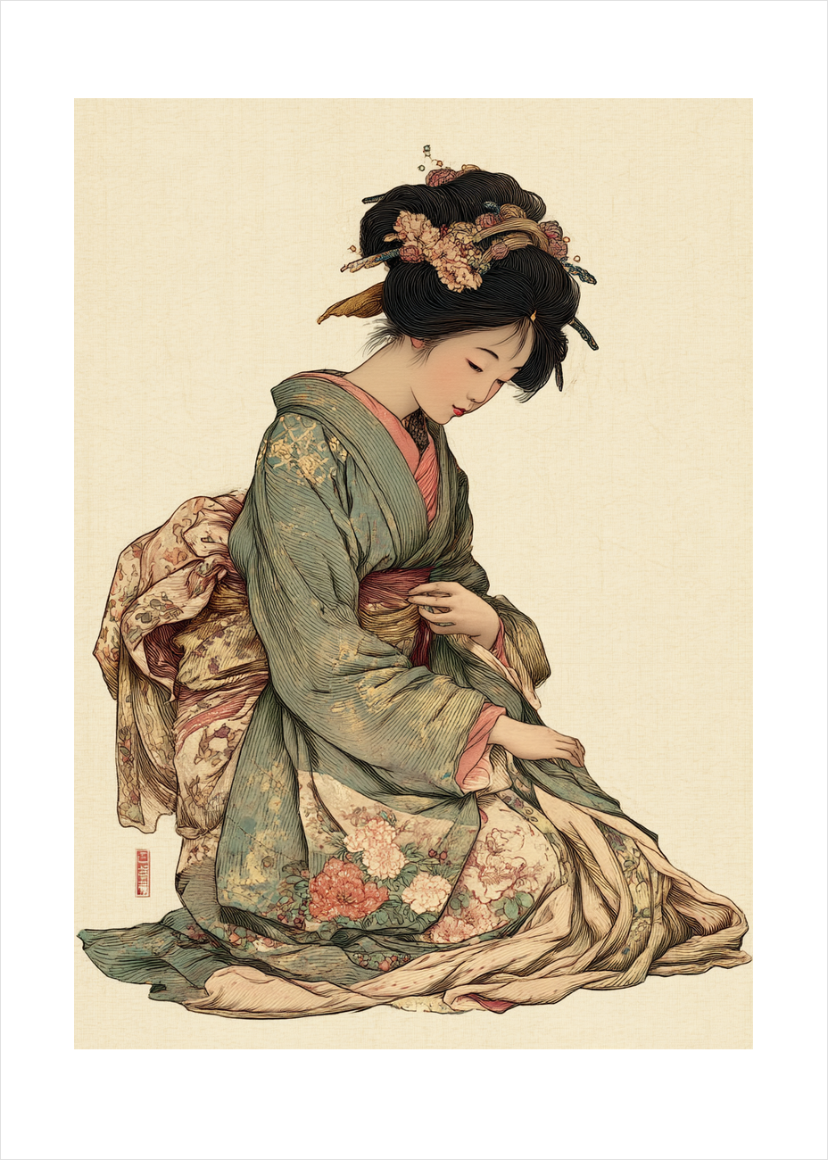 Silkets hvisken - No Frame, With White Border