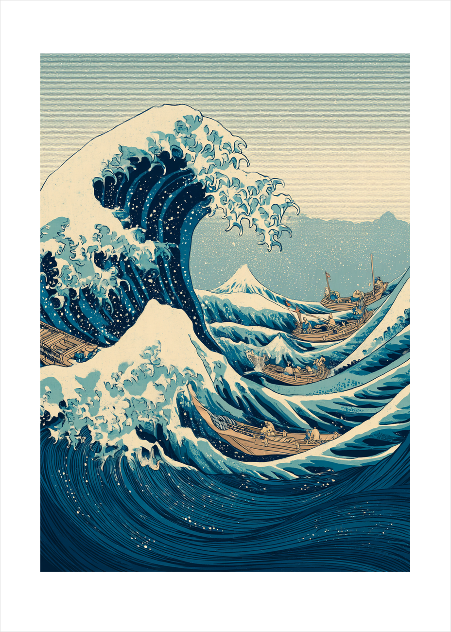 Bølgernes sang - No Frame, With White Border