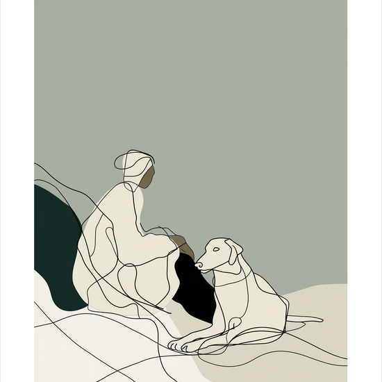 Hvisken af pels - No Frame, With White Border