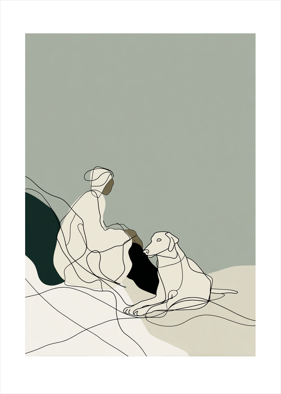 Hvisken af pels - No Frame, With White Border