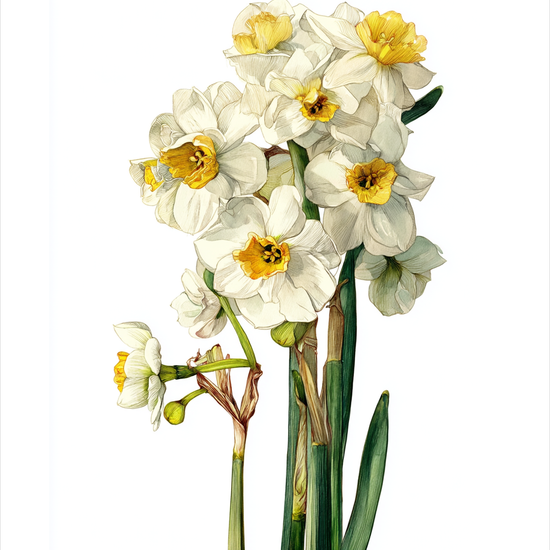 Suset fra hvide klokker - No Frame, With White Border