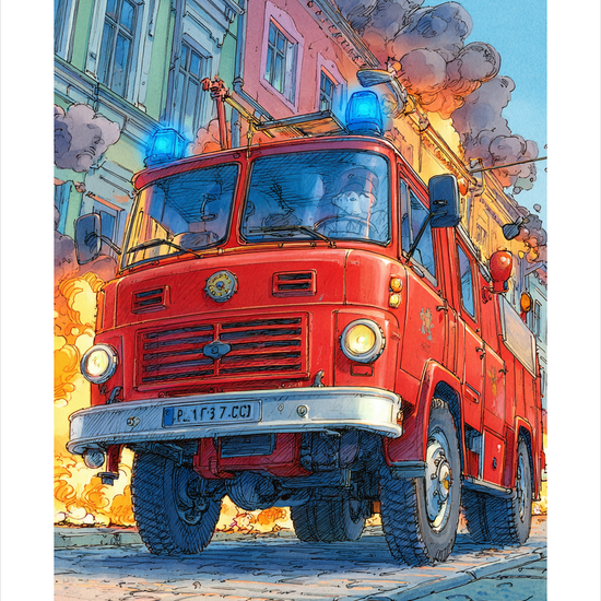 Sirenernes brændende klang - No Frame, With White Border