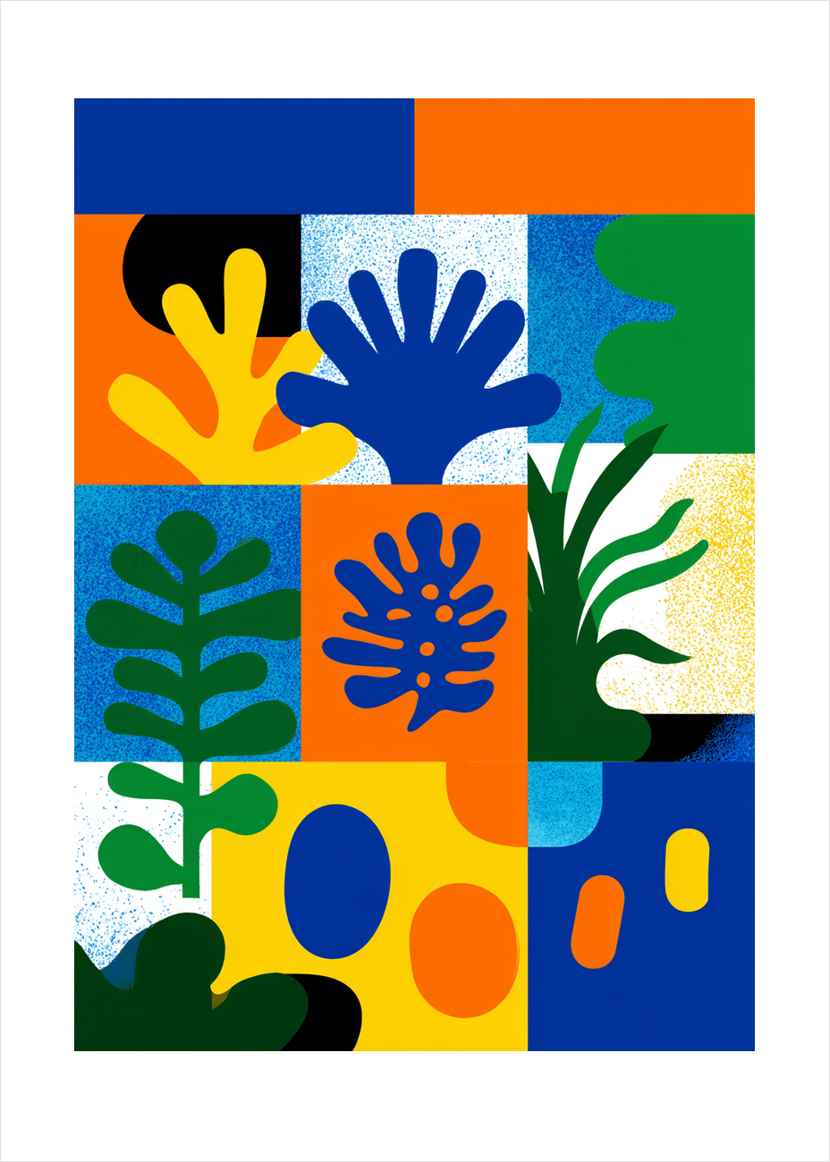 Farvernes stille sus - No Frame, With White Border