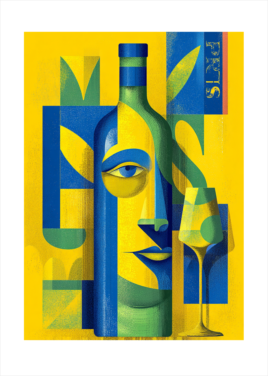 Glassets stille sang - No Frame, With White Border