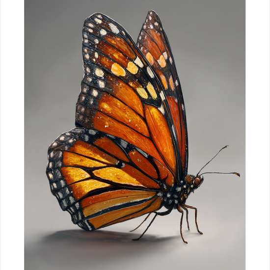 Sommerfuglens silkebløde hvisken - No Frame, With White Border