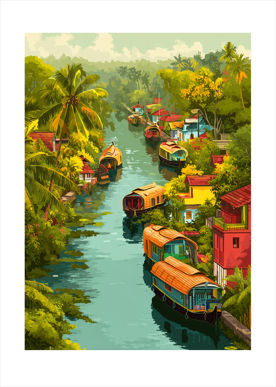 Vandets bløde hvisken - No Frame, With White Border