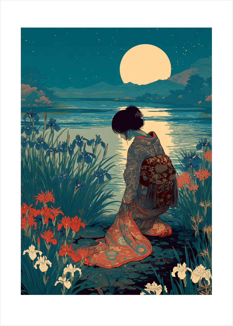 Måneskinets bløde hvisken - No Frame, With White Border