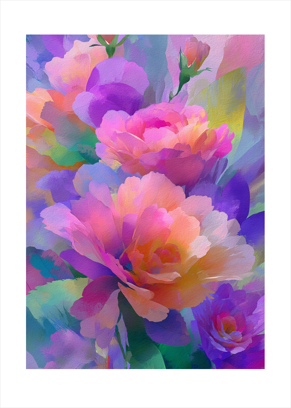 Duften af skjult sommersang - No Frame, With White Border