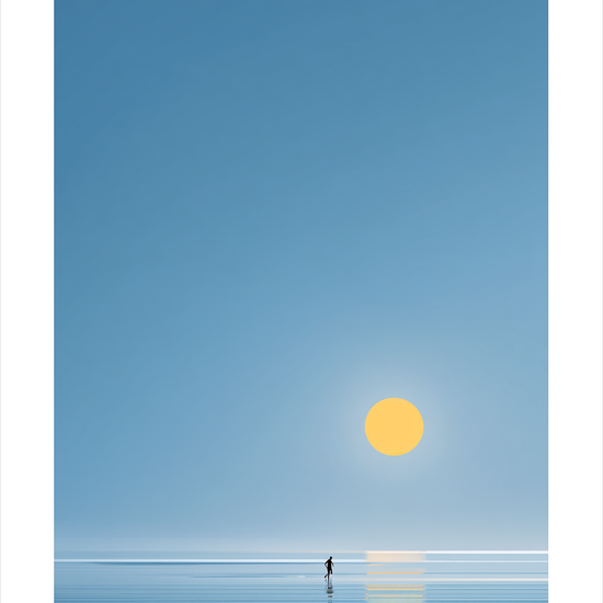 Solens stille hvisken - No Frame, With White Border