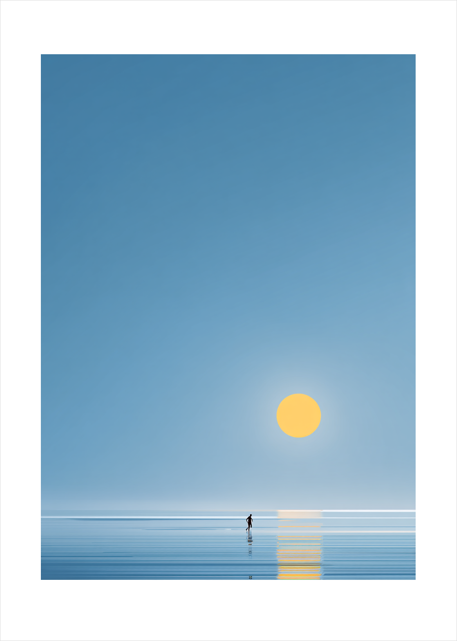 Solens stille hvisken - No Frame, With White Border