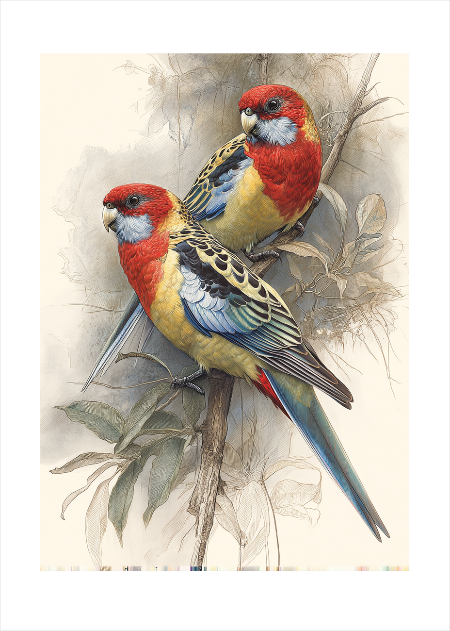 Sang af silke - No Frame, With White Border